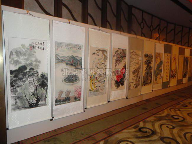 挂画书画展板搭建租赁_国画拍卖会-1