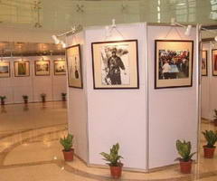 北京八棱柱展板搭建租赁