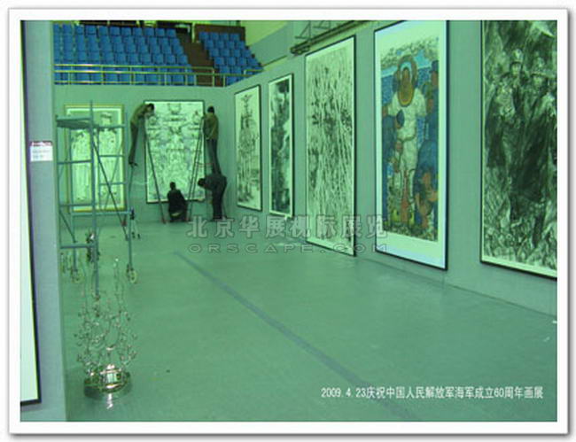 专业挂画展墙_无缝展板展墙为展馆灵活布局提供了可能-2