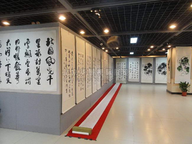 书画展墙无缝移动展墙_华创杯书画展-3